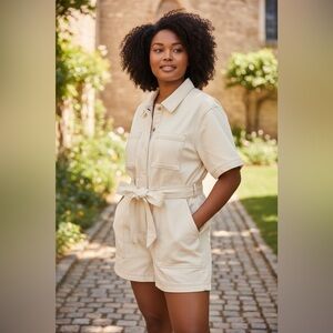 Future Collective Women's Short Sleeve Utility Romper